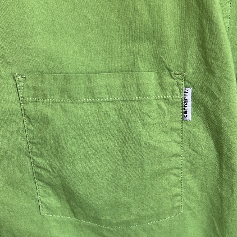 Carhartt Men's Green Short Sleeve Shirt - Picture 4 of 7